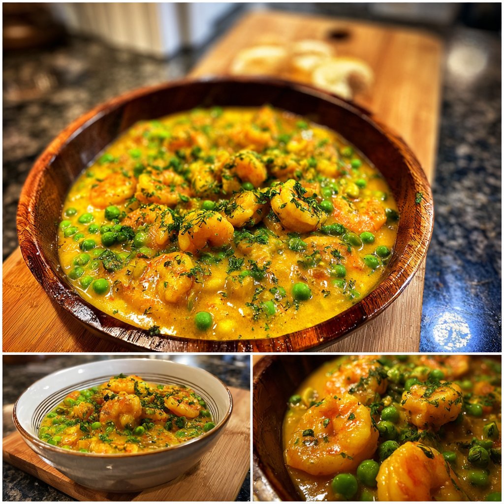 One-Pot Shrimp and Peas