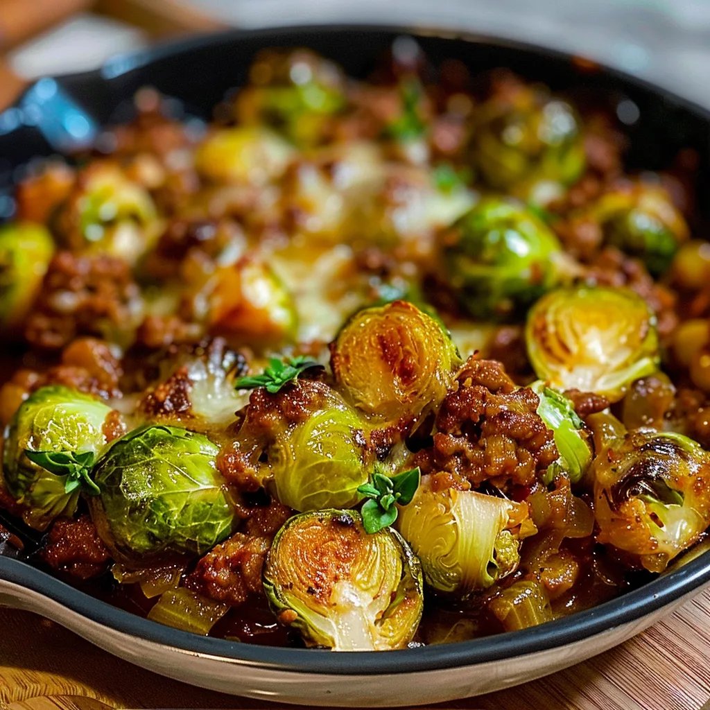 Rosenkohl Hack Auflauf