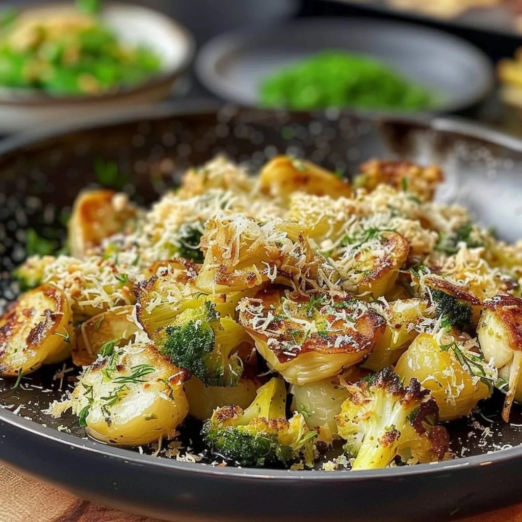 Gebratener Rosenkohl aus der Pfanne mit Parmesan
