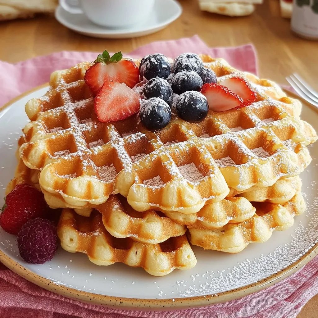 Frische Waffelteig Haffig für alle Formen