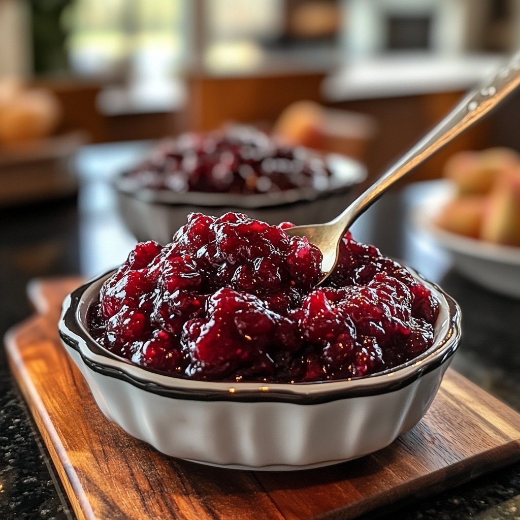 Cranberry-Apfel-Chutney für Käse und Braten