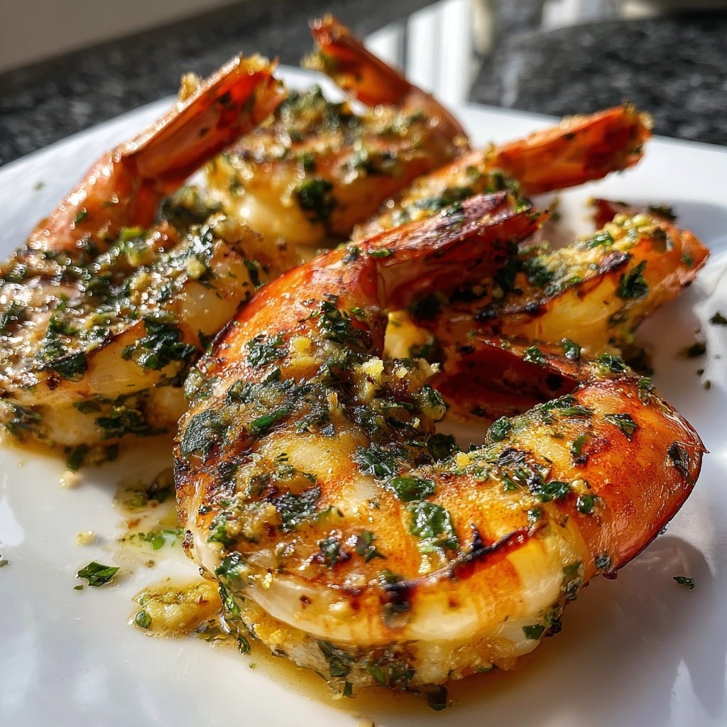 Gegrillter Hummer mit Knoblauchbutter