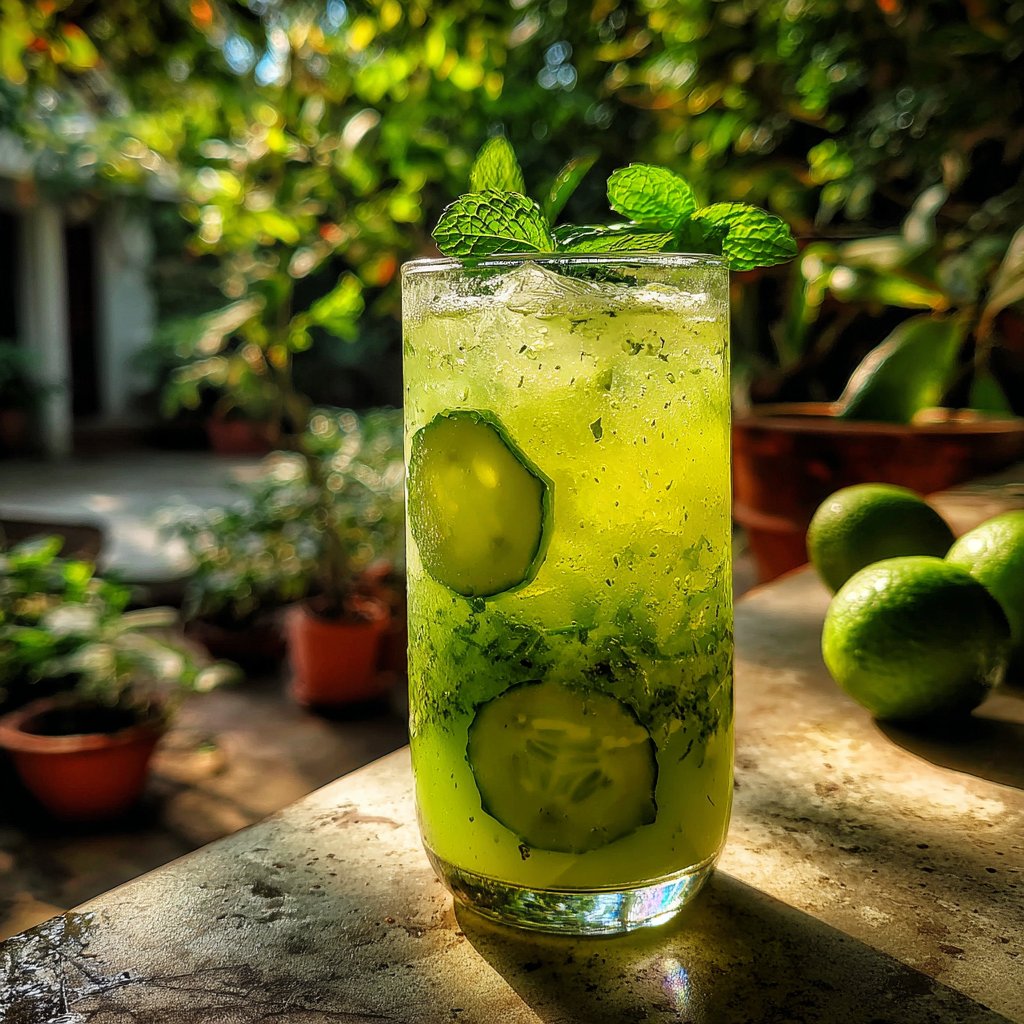 Gurken-Minz-Zitronenlimonade