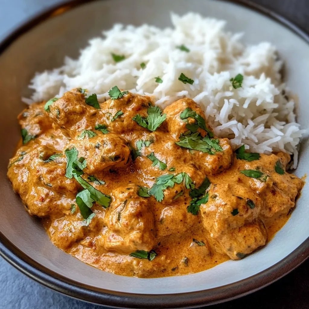 Schnelles und einfaches hausgemachtes Butterhuhn