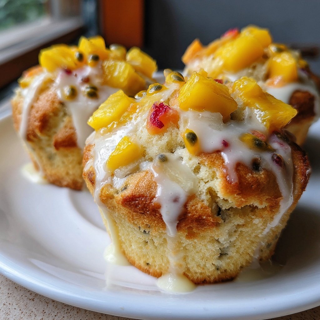 Tropischer Früchte Cupcake Traum