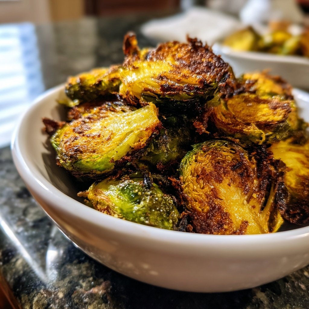 Knusprig Gebratene Rosenkohlröschen