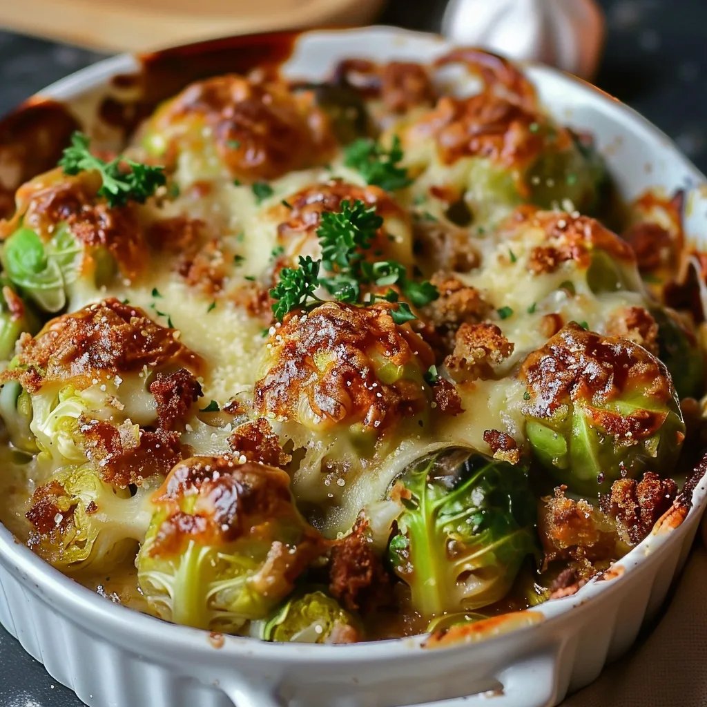 Rosenkohl Auflauf mit Hackfleisch