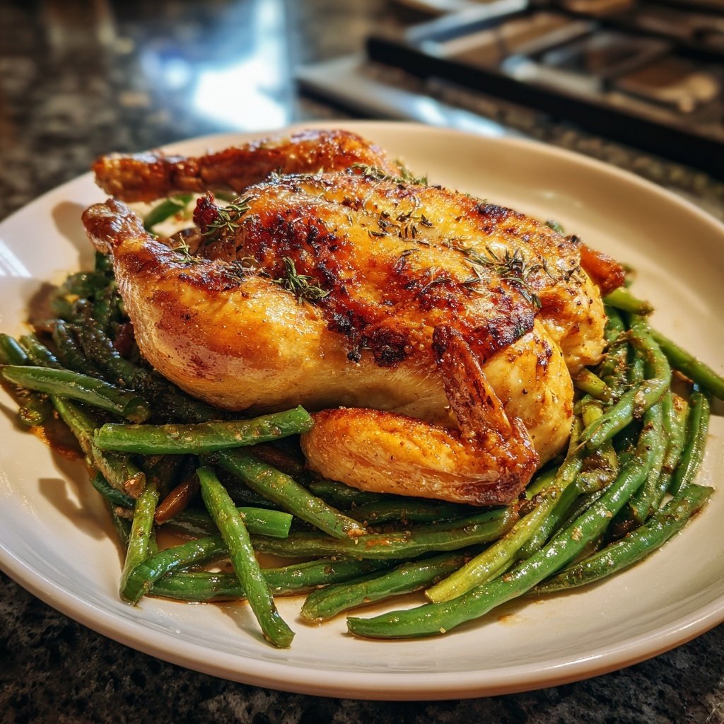 Toskanisches Hähnchen mit Bohnen