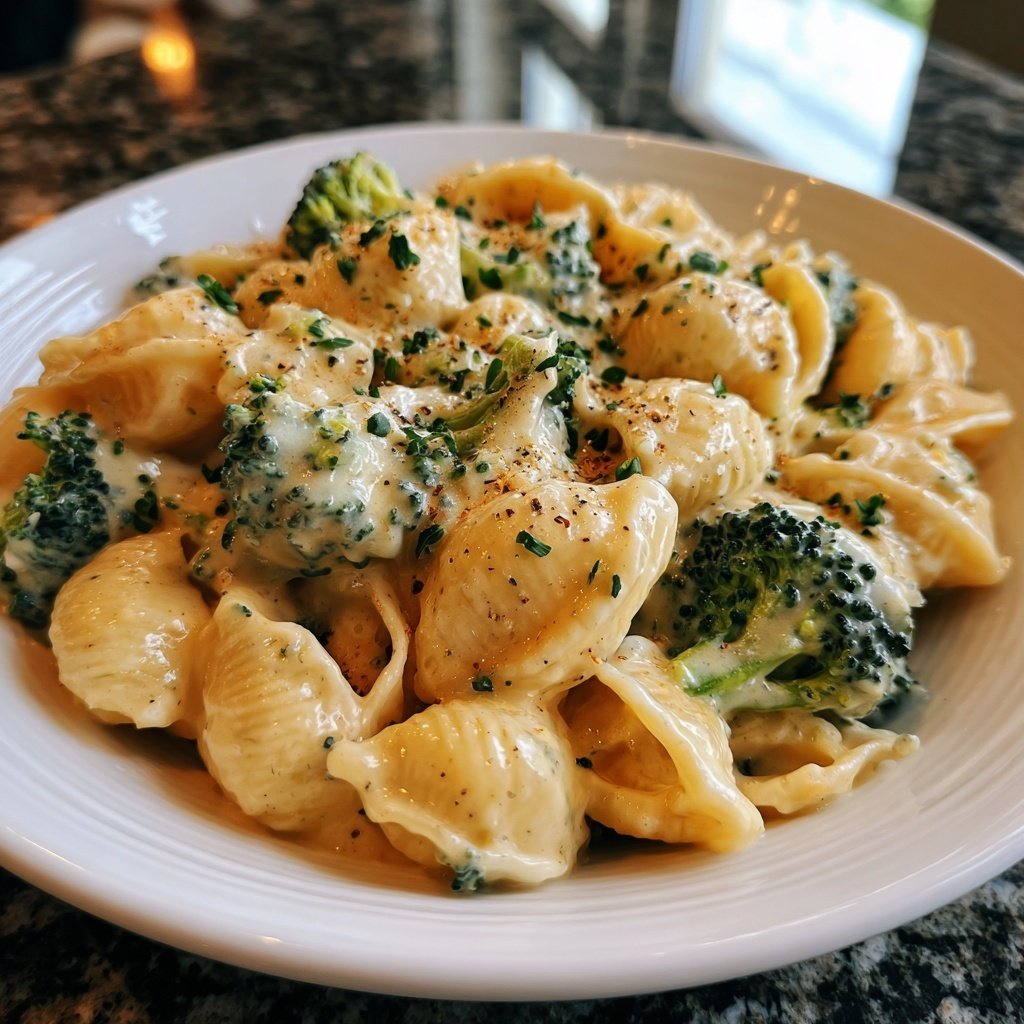 Cremige Cashew Brokkoli Mac Käse