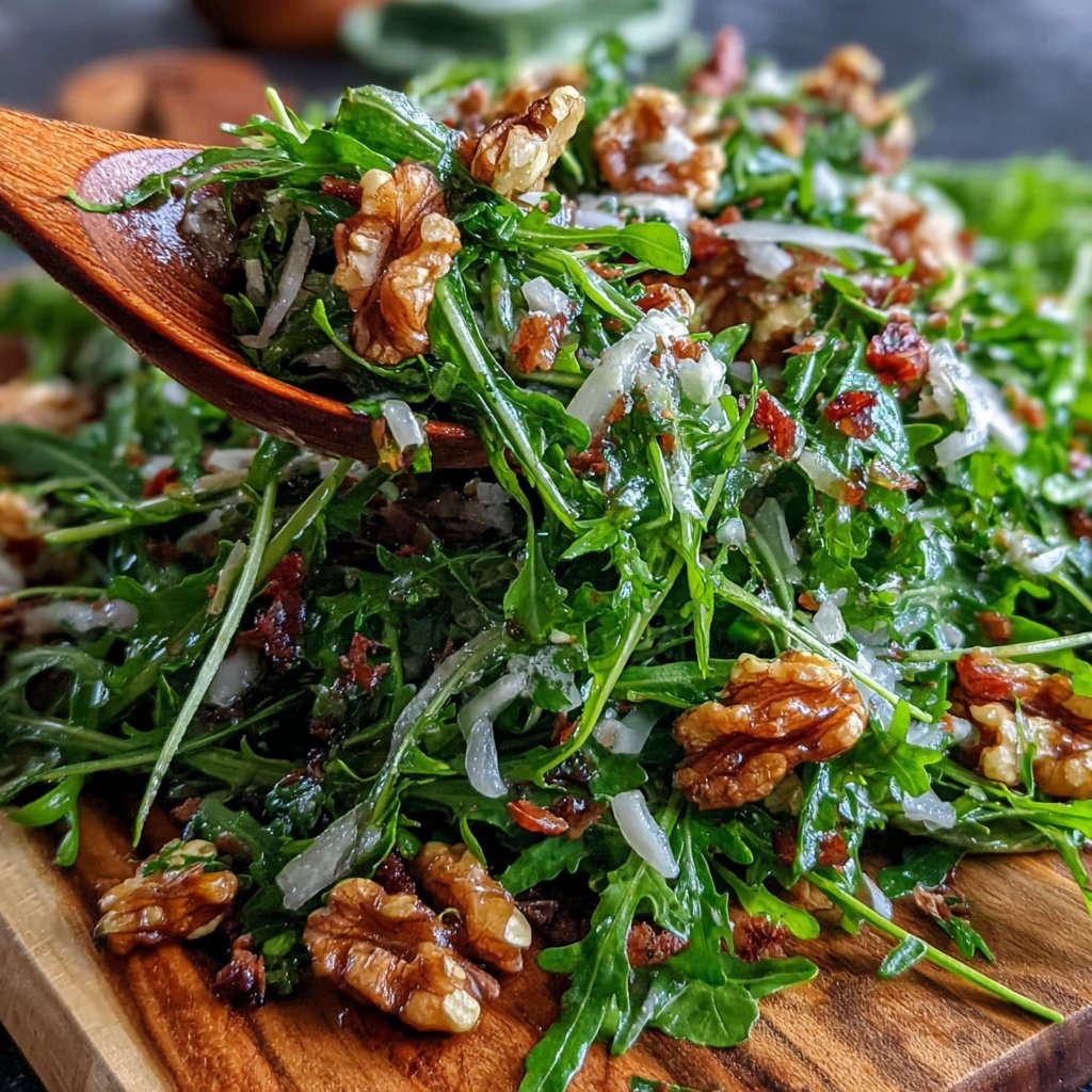 Löwenzahnsalat mit Nüssen