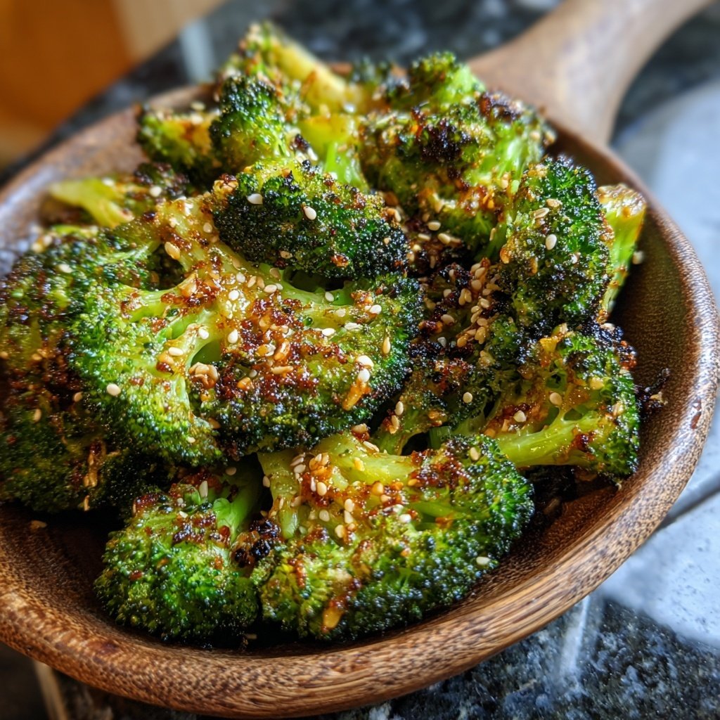 Sesam-Ingwer-Ofenbrokkoli