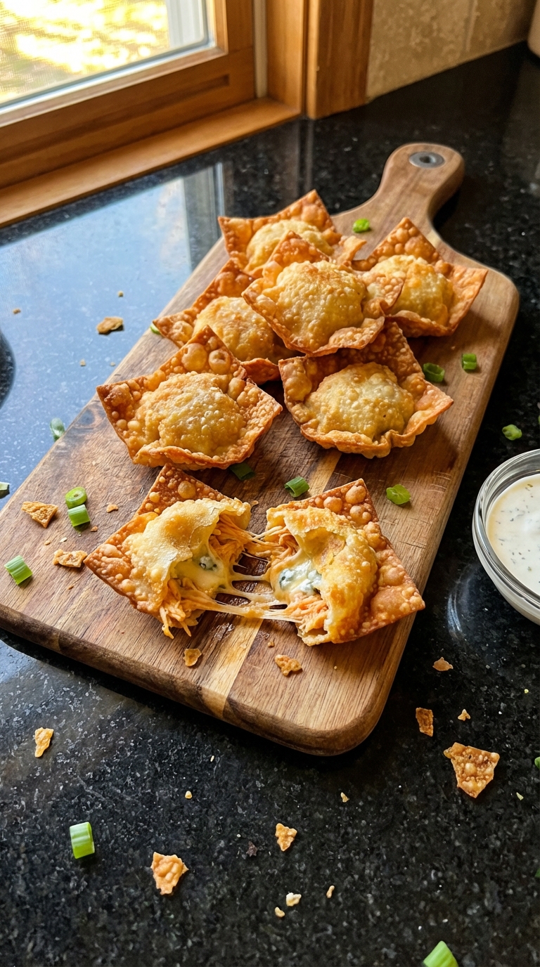 Buffalo Hähnchen Wontons​